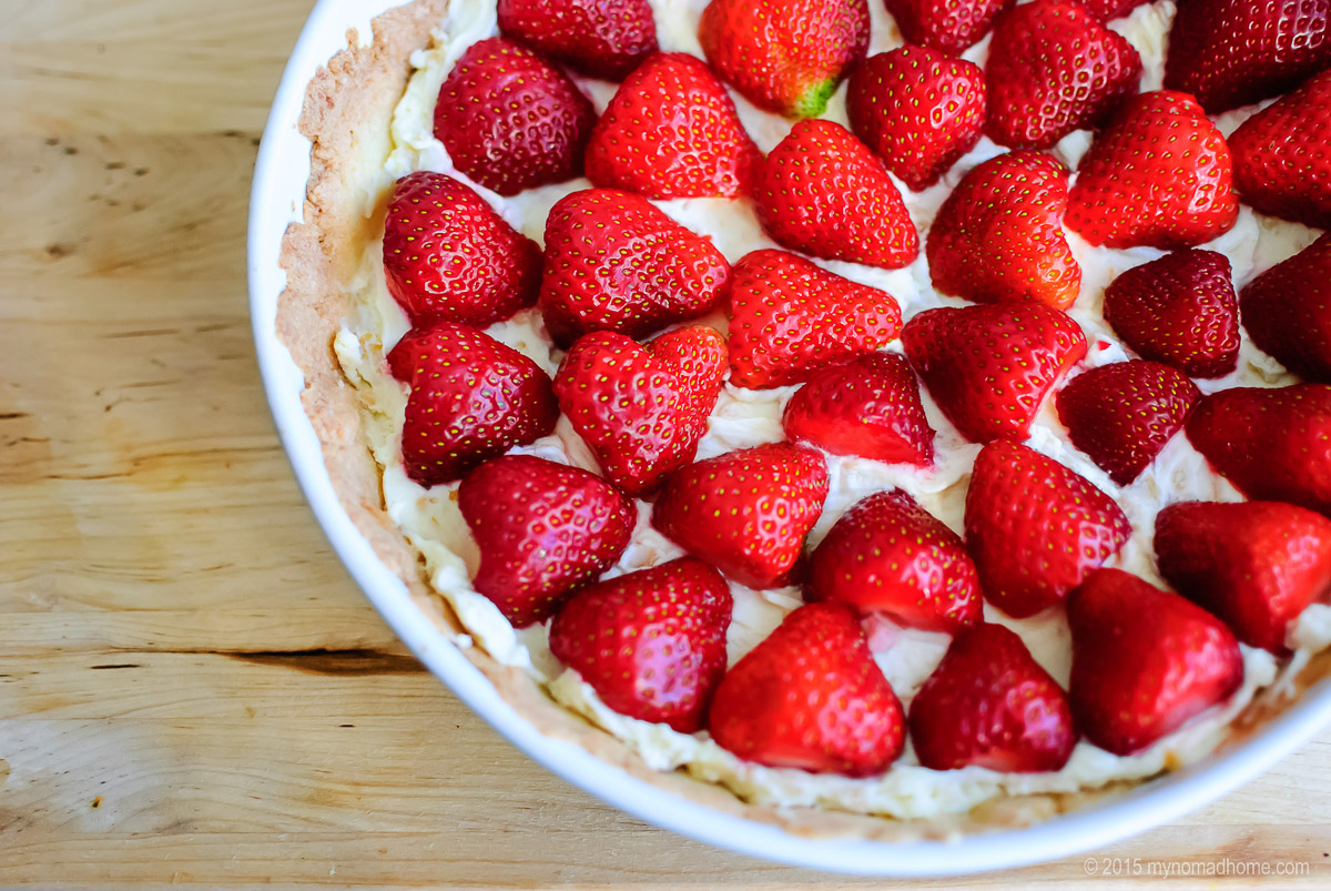 Delicious strawberry tart
